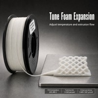 Filament en mousse TPU Printmate Aero 1,75 mm, léger et flexible, matériau d'impression 3D, dureté réglable 55-90A, rebond élevé, 250 g, blanc