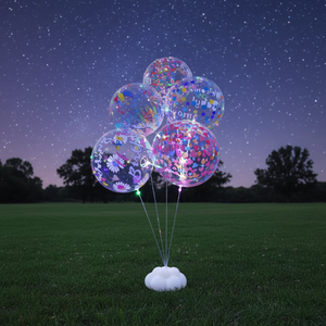 20 Inch Printed Bobo Bubble Balls Luminous Balloon Printed Colorful <b>Birthday</b> Party <b>Decor</b> Bobo Balloons - Product Image 1