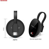 Clé TV sans fil personnalisable avec écran WiFi AC 5G H.265 2.4G 4K, récepteur Airplay Android, double démarrage, adaptateur d'alimentation