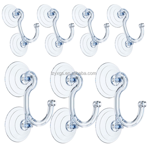 Tùy Chỉnh 85Mm Kích Thước Lớn Trong Suốt Giáng Sinh Vòng Hoa Móc Của Nhãn Hiệu Cốc Hút Lưu Trữ Móc Cho Vớ Tùy Chỉnh Giáng Sinh - Product Image 2