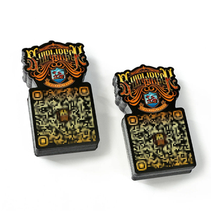 Pegatinas de dibujos animados personalizadas vinilo PVC decoración Logo Laptop troquelado código QR pegatina calcomanía regalar pegatina - Product Image 1