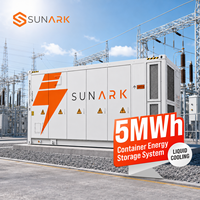 Conteneur de batterie lithium-ion SunArk haute densité 1MWh 5MWh avec refroidissement liquide avancé IP55 pour micro-réseaux hors réseau