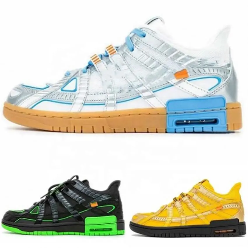 Designer Men women Air Rubber 0FF White UNC Green Gold Blue Zapatos Sneakers Hot Shoes Size 36-45 with box