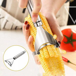 Amazon Top Sale Kitchen Tools Useful Corn Cob Stripper Stainless Steel Pelador de maiz Fresh Corn Peeler