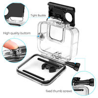 Go Pro Accessoires 60M Boîtier étanche pour GoPro Hero 12 11 10 9 8 Caméra noire