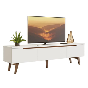 <span class=keywords><strong>75</strong></span> <span class=keywords><strong>pouces</strong></span> dernier design moderne unité de sol meuble TV design simple mobile meuble TV blanc pour le salon - Product Image 1