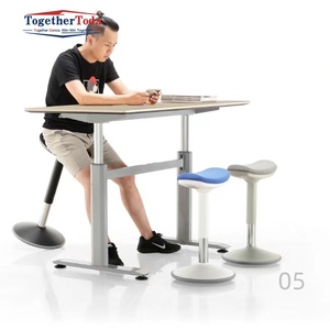 Taburete Ergonómico Ajustable en Altura para Trabajo Activo en Oficina u Hogar, Taburete Oscilante para Estación de Trabajo - Product Image 6