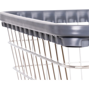 Carrito de Lavandería Resistente con Estructura de Acero Cromado, <span class=keywords><strong>Cesta</strong></span> de Lavandería Comercial y Ruedas Giratorias de 5 Pulgadas - Product Image 2