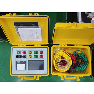 Testeur d'impédance de court-circuit pour transformateur avec écran tactile couleur LCD de 7 pouces, test monophasé et triphasé, précision de 0,01 %, 15V-500V - Product Image 1