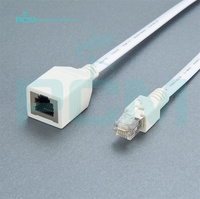 Ligne téléphonique RJ12 6P6C câble d'extension mâle à femelle pour modem fax routeur DSL VDSL ISDN Ethernet Internet LAN éclairage LED