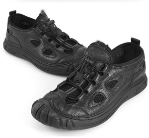 DFS0114 Zapatos Deportivos Ligeros Personalizados para Correr y Hacer Senderismo, de Cuero Vacuno Genuino con Orificios de Ventilación - Product Image 5