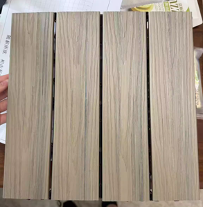 Bricolage moderne <span class=keywords><strong>auto</strong></span>-pavage terrasse extérieure imperméable à l'eau maison modifiée tapis de sol en plastique finition grain de bois pour jardins parcs balcons - Product Image 6