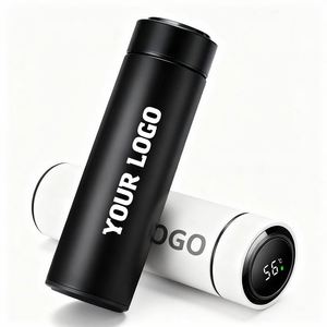 Thermos classique SY17 500 ml avec affichage numérique de la température en Fahrenheit, bouteille d'eau intelligente avec logo personnalisé pour le bureau - Product Image 1