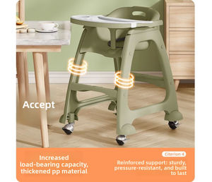 Silla Alta Portátil y Ajustable para Bebés Summer Infants, con Tres Niveles de Ajuste, Diseño Plegable, Capacidad de 250 lb, Segura para el Hogar - Product Image 6