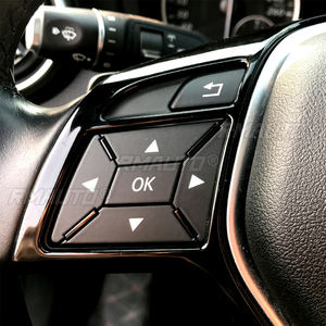 Embellecedor Adhesivo para Botones del Volante de Coche Compatible con Mercedes-Benz Clase A B C E CLA CLS GLA GLK W176 W246 W204 W207 W218 - Product Image 6