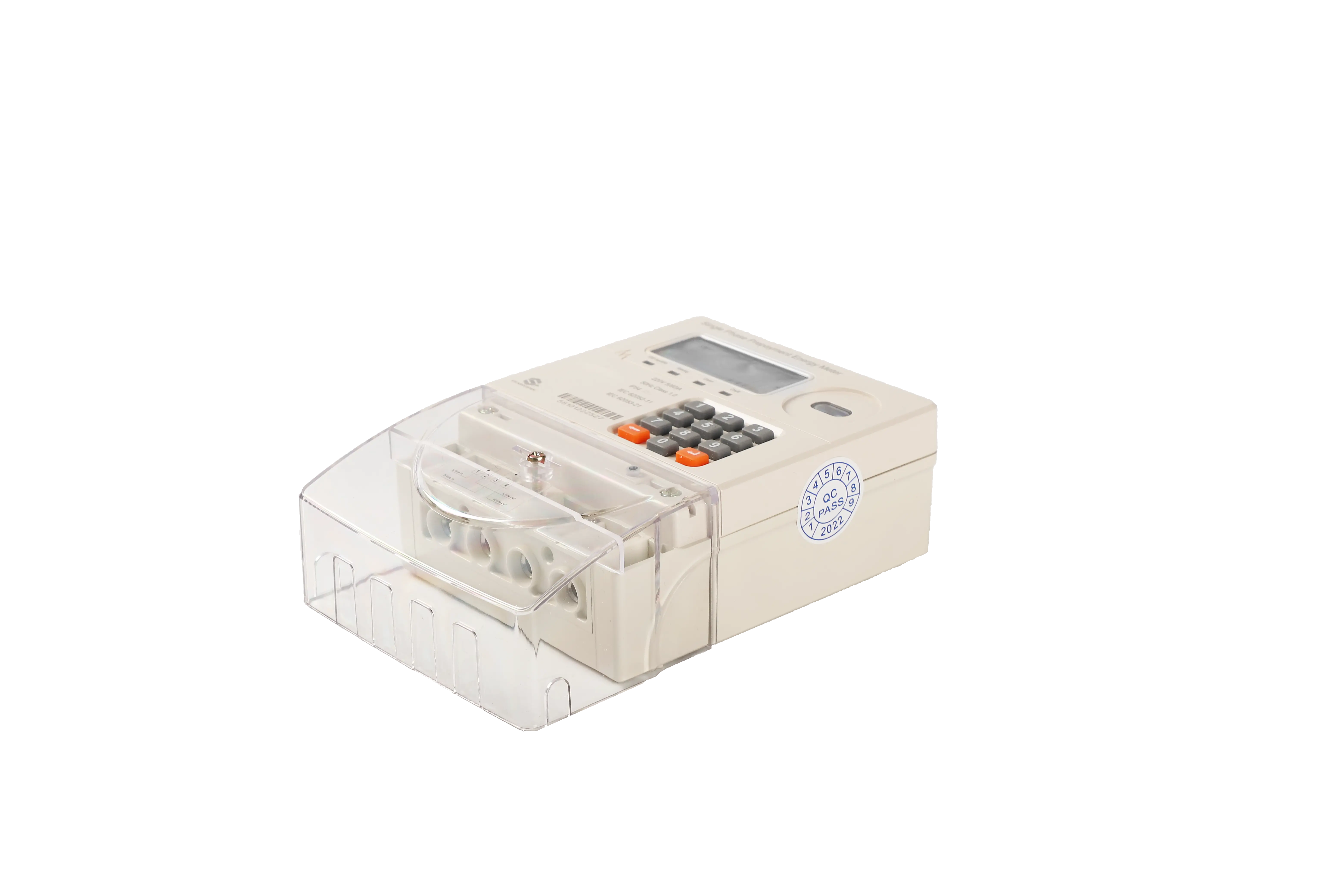 Single Digital STS Energy Meter Single Phase Prepaid Electric Meter Prepaid Electricity Payment Meter