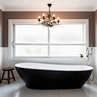 Fenêtres coulissantes modernes en aluminium sur mesure pour salle de bain, double vitrage avec stores intégrés, système de persiennes en verre pour la construction de maisons