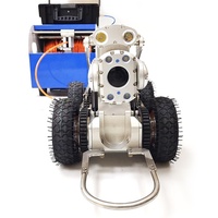 360 °   Rotation continue 220 °   Robot d'inspection de canalisation avec caméra pivotante et double caméra avant et arrière