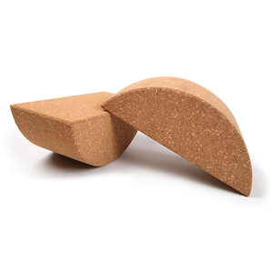 Bloque de Yoga Semicircular Ecológico Reciclado CZFIT, Bloque de Corcho Redondo de Medio Círculo con Logotipo Personalizado, Bloque de Equilibrio de Corcho para Yoga Unisex - Product Image 3