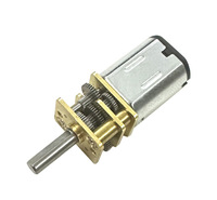 Motor gir Worm N20 DC, sikat mikro permanen Motor gir 3V/6V/12V dengan pengontrol kecepatan