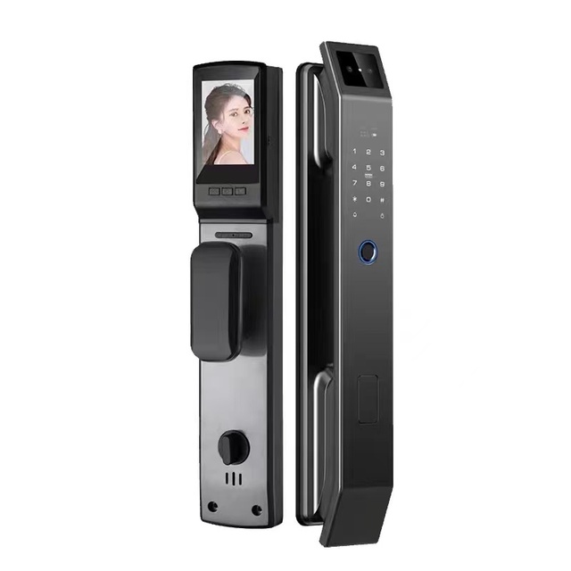 S928-4 Tuya Wifi APP Lock Intelligent Fingerprint Password Card Key Smart Door Lock with Doorbell