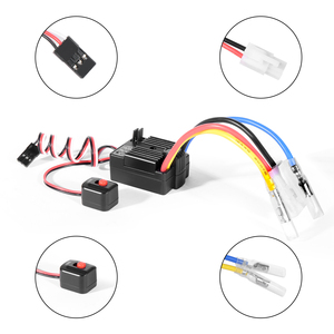 HG1060 60A <span class=keywords><strong>RTR</strong></span> ESC à balais 6V/3A pour voiture RC <span class=keywords><strong>1</strong></span>/<span class=keywords><strong>10</strong></span>, compatible TRX4 TRX6 D90 Redcat, pour Crawler, Camion, Bateau, en métal - Product Image 3