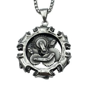 Bague en acier inoxydable 316L pour homme – Vente en gros de bagues gothiques, variété de bagues vintage de motard, bijoux vikings pour homme, accessoire - Product Image 3