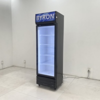 Réfrigérateur commercial vertical à refroidissement direct pour boissons, bouteilles et canettes