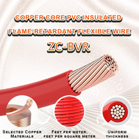 ZC-BV Modell RV 450/750V Kupfer-Elektrokabel Einadrig Massiv PVC-Isoliert Wohngebäude 2,5mm Kabel