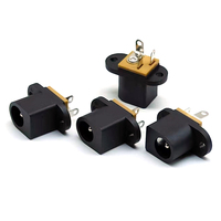 5.5X2.1/2.5 MM 3 broches femelle connecteur d'alimentation prise DC avec capuchons étanches ~ couverture