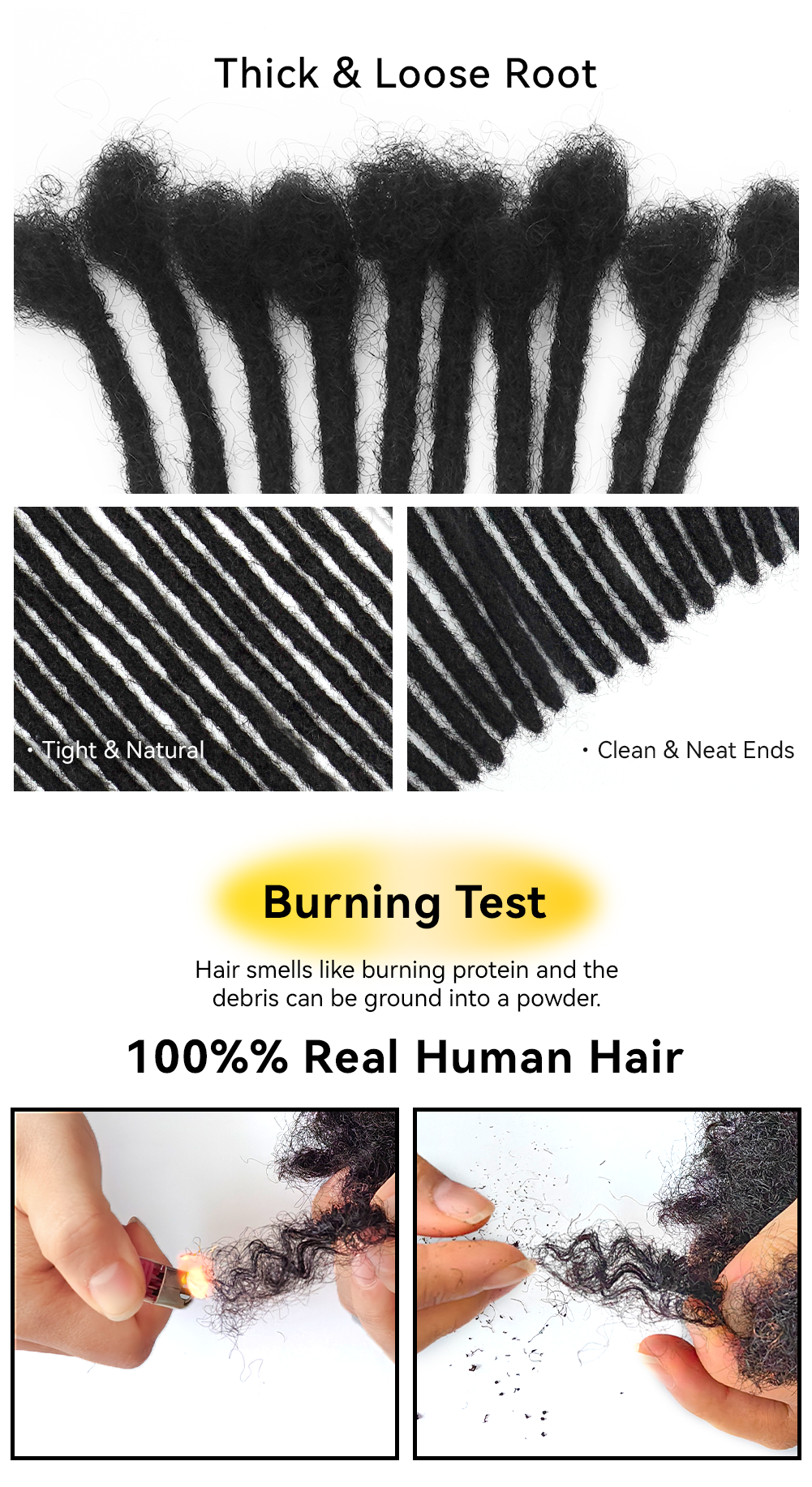 Vast Hair Workshop Craft Detail 11 for KAMA Super Soft Brazilian Remy Hair Micro Locs Easy Install Interlock Permanent Dreadlock Extensions Sister Locs