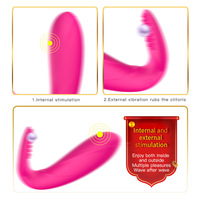 LOVE Vibrateur papillon portable en silicone de haute qualité, mode multi-fréquence, télécommande, rechargeable, 10 vitesses, portable, point G