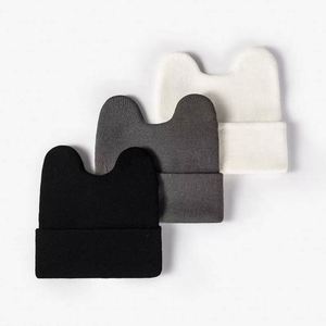 Bonnet en tricot pour filles et garçons, forme de personnage mignonne, sans logo, disponible en OEM, 100% acrylique, ajustable, pour l'hiver et le froid - Product Image 4