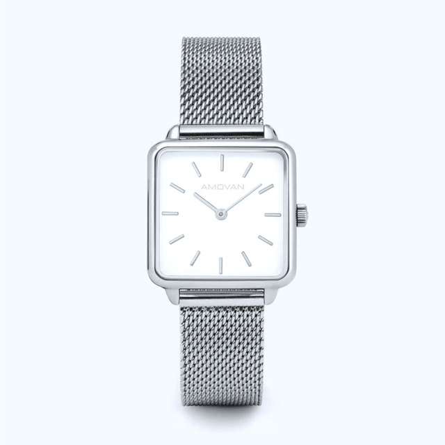 Hight Quality Brand Luxury Men Women Watch Stainless Steel Square Quartz Colour Watches