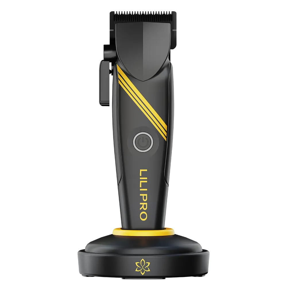 LILIPRO Professional High-speed Motor Aluminum Alloy Metal Material Cordless Electric Rechargeable Hair Clipper Trimmer Set