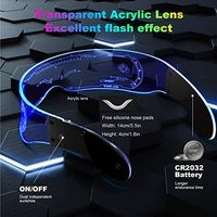 Articles de fête personnalisés Lunettes lumineuses phosphorescentes dans le noir Lunettes de fête Jouets lumineux Lunettes de soleil à LED colorées