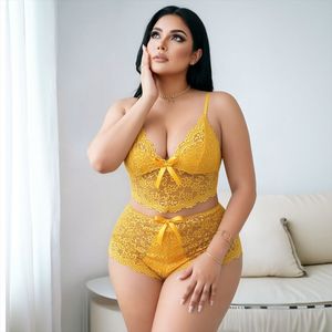 Conjunto de Pijama de Lencería para Mujer, Tallas Grandes, con Encaje y Estampado Floral, Camiseta y Pantalones Cortos, Ropa de Dormir, Promoción 2026, Venta al Por Mayor - Product Image 5