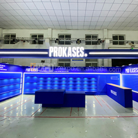 IZEXPO Stand d'exposition personnalisé haut de gamme, stand modulaire 10x30 pieds, présentoir pour salons professionnels et événements