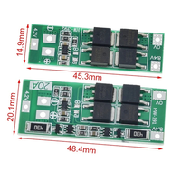 Carte de protection de batterie au lithium 18650 2S 7,4V/8,4V avec équilibrage de courant 20A Modèle HW-391/HW-392
