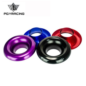 Poyracing แหวนรัดท่อไอดีขนาด 3 นิ้ว สำหรับการดัดแปลงอัพเกรด สีฟ้า สีแดง สีดำ สีม่วง - Product Image 1