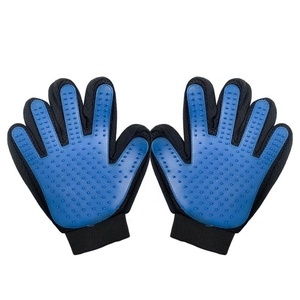 قفاز تمشيط وتدليك للحيوانات الأليفة من باني هاي PET001 للكلاب والقطط ذات الفراء الطويل والقصير، قفاز لإزالة الشعر وتصفيف الحيوانات الأليفة - Product Image 3