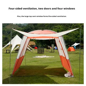 Carpa de Camping Integrada en la Puerta Trasera del Coche para Verano, 4-5 Personas, Montaje Manual, Protección Solar, Impermeable, Camuflaje - Product Image 2