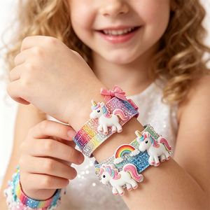Sparkly Hairband Making Set Kids Fashion Head Hoop Clips <b>Flowers</b> Stars <b>Stickers</b> Creative Birthday Present Export - Product Image 2