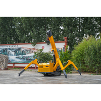 Mini-grue araignée électrique 3,0t, hauteur max. 9,2m, avec moteur diesel et télécommande pour aspiration de verre