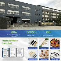 Poignées et boutons de meubles contemporains incurvés personnalisés en alliage d'aluminium pour armoires de cuisine, idéaux pour les projets hôteliers