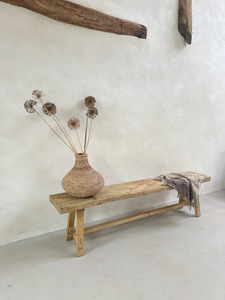 Modern Rustic Solid Wood Indoor <b>Bench</b> Dining Room Living Room Entryway Seating Furniture Natural Hardwood KAMAL ART and CRAFT - Product Image 2