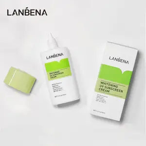 LANBENA הלבנת sunblock spf 50 PA + + + גבוהה אבקה אנטי אייג 'ינג עור ירוק קרם הגנה קרם שמש בלוק קרם