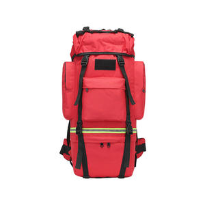 Sac à dos extra large de 65 L avec fermeture à glissière, sac de rangement de secours d'urgence doublé de polyester vide pour la randonnée en plein air - Product Image 2