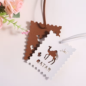 Pendentif créatif en cuir PU avec lettres arabes Qatariennes, breloque porte-bonheur pour <span class=keywords><strong>sac</strong></span> et voiture, accessoire DIY pour <span class=keywords><strong>sac</strong></span> à main - Product Image 5