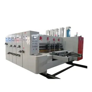 automatic printing press flexo printer slotter rotary die cutter corrugated carton box making machine